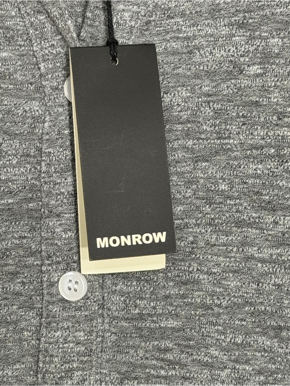 Monrow Grey Long-Sleeve Shirt Dress - Picture 7 of 11